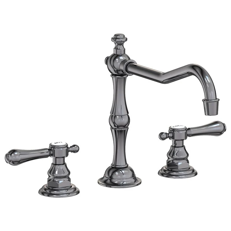 Kitchen Faucet Chesterfield 8 Inch Spread 2 Lever ADA Satin Nickel PVD Spout Height 5-13/16 Inch Spout Reach 9-1/2 Inch 1.8 Gallons per Minute - Frankwebs
