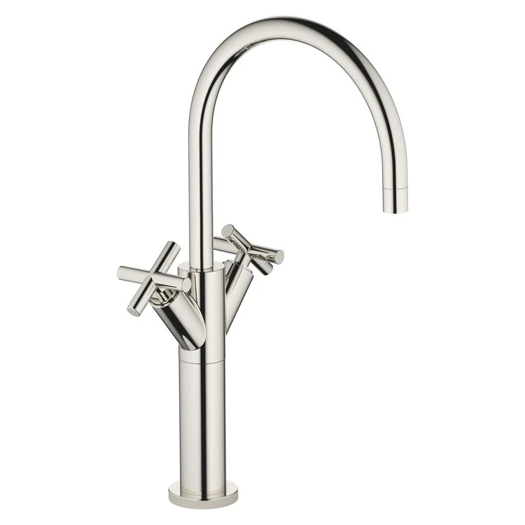 Lavatory Faucet TARA Mixer with Extended Shank 2 Cross ADA WaterSense Platinum 1.2 Gallons per Minute Less Drain 1 Hole - Frankwebs