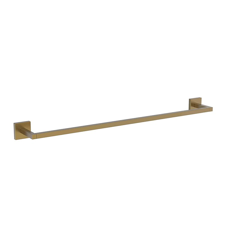Towel Bar Cube 2 24 Inch Square Plate Flat Black Brass 3-1/4 Inch - Frankwebs