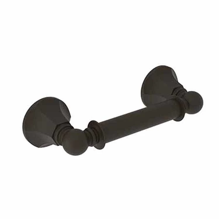 Toilet Paper Holder Metropole Double Post Satin Gold PVD Brass 9-1/2 Inch 3-1/5 Inch Wall Mount - Frankwebs