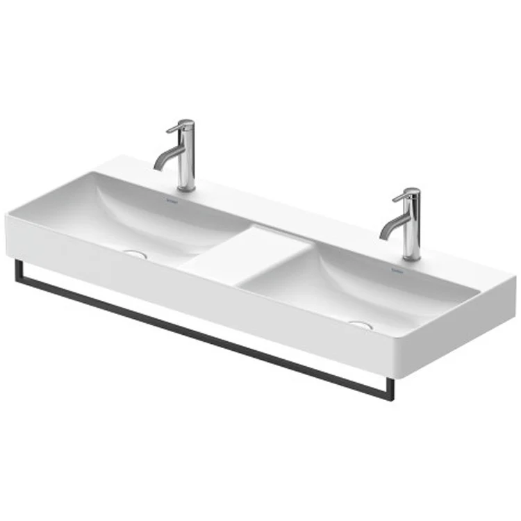 Towel Bar 44-7/8 Inch Rail Square Black Matte Metal for 235312 Washbasin - Frankwebs