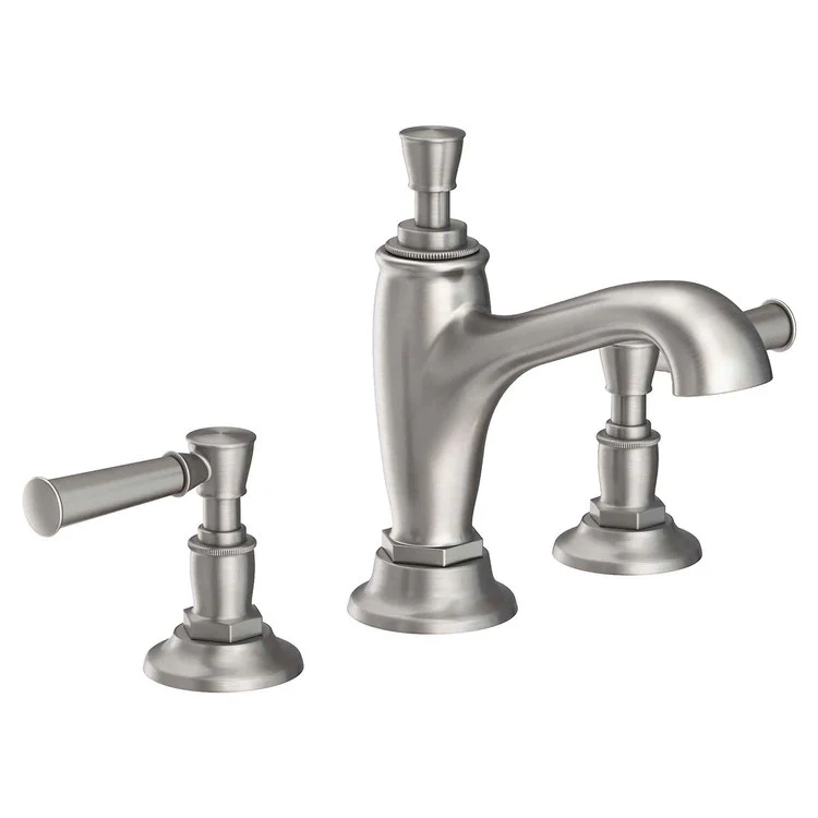 Lavatory Faucet Vander Widespread 8 to 20 Inch Spread 2 Lever ADA French Gold PVD 1.2 Gallons per Minute Brass Spout Height 4-1/2 Inch - Frankwebs