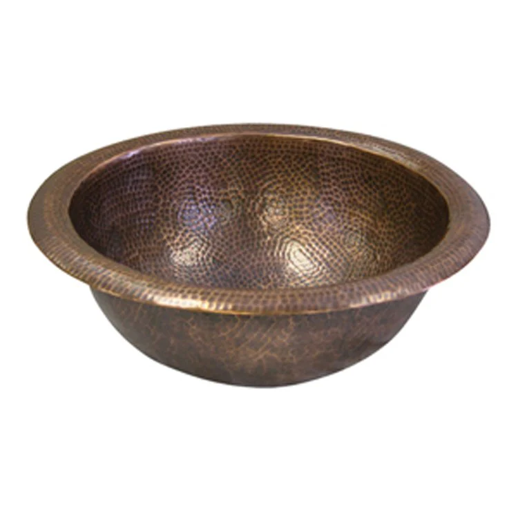 Lavatory Bowl Abner Self Rimming Medium Single Bowl 11-3/4 Inch Hammered Pewter 5-1/4 Inch - Frankwebs