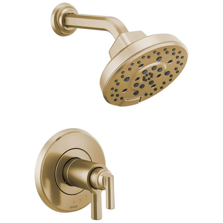 Shower Trim Levoir TempAssure Thermostatic 2 Lever Brilliance Luxe Nickel ADA 1.75 Gallons per Minute 6-1/2 Inch - Frankwebs