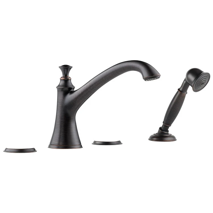 Baliza Two Handle Roman Tub Faucet with Handshower without Handles - Frankwebs