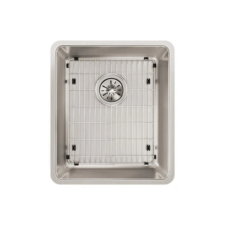 Sink Grid Bottom Grid 12 x 14.5 Inch Polished Stainless Steel for Bowls with Rear Center Drain Opening - Frankwebs