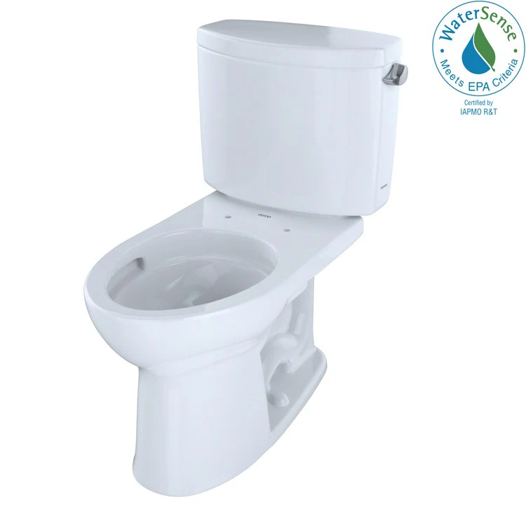 Toilet Drake II 2 Pieces Universal Height Cotton Elongated ADA 30 Inch 1.28 Gallons per Flush Right Hand Chrome Less Seat - Frankwebs