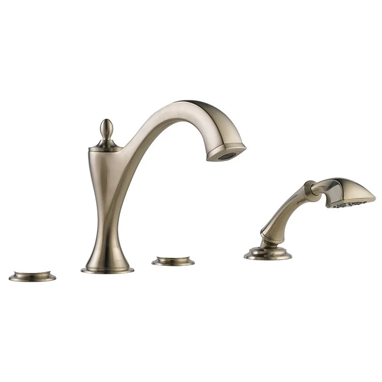 Charlotte Two Handle Roman Tub Faucet with Handshower without Handles - Frankwebs