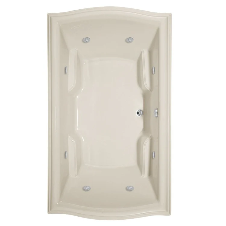 Combination Tub Designer Collection Debra 72 x 42 x 21 Inch Drop-In Biscuit Rectangle - Frankwebs