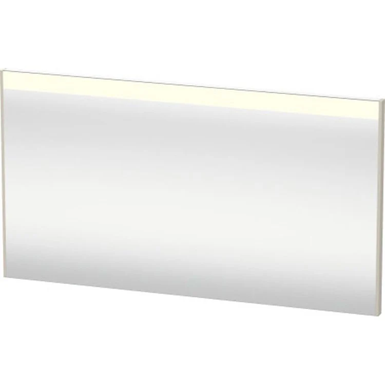 Mirror Brioso 52 x 27-1/2 Inch Dark Walnut with Lighting Rectangle 1-3/8 Inch Right Sensor Switch - Frankwebs