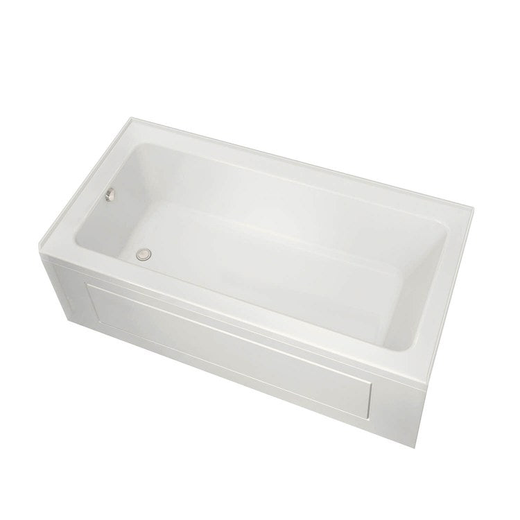 Tub Pose 65-3/4 x 31-3/4 x 23-1/2 Inch Alcove with Whirlpool/Aeroeffect Right White Acrylic - Frankwebs