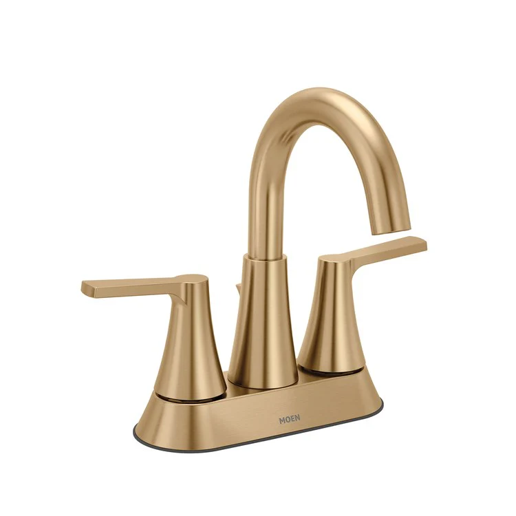 Lavatory Faucet Jase Centerset 4 Inch Spread 2 Lever ADA Bronzed Gold 1.2 Gallons per Minute Pop-Up 2 Hole - Frankwebs