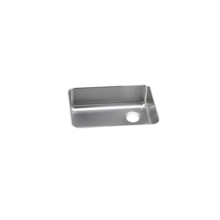 Kitchen Sink Lustertone Classic 25.5 x 19.25 Inch Single Bowl Lustrous Satin Undermount Drain Location Rear Right - Frankwebs