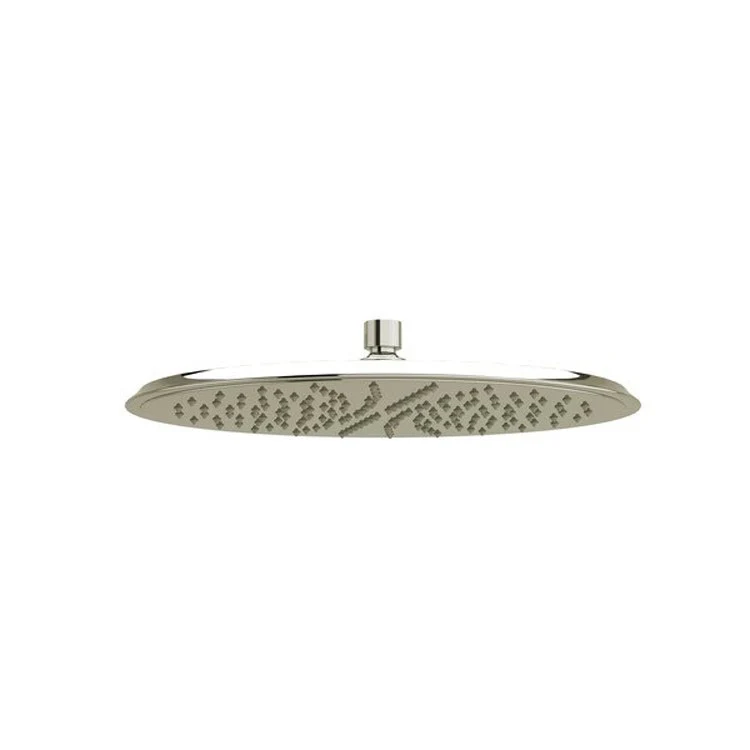 Showerhead 1 Function Rain Round Polished Nickel 13 Inch 1.8 Gallons per Minute WaterSense - Frankwebs
