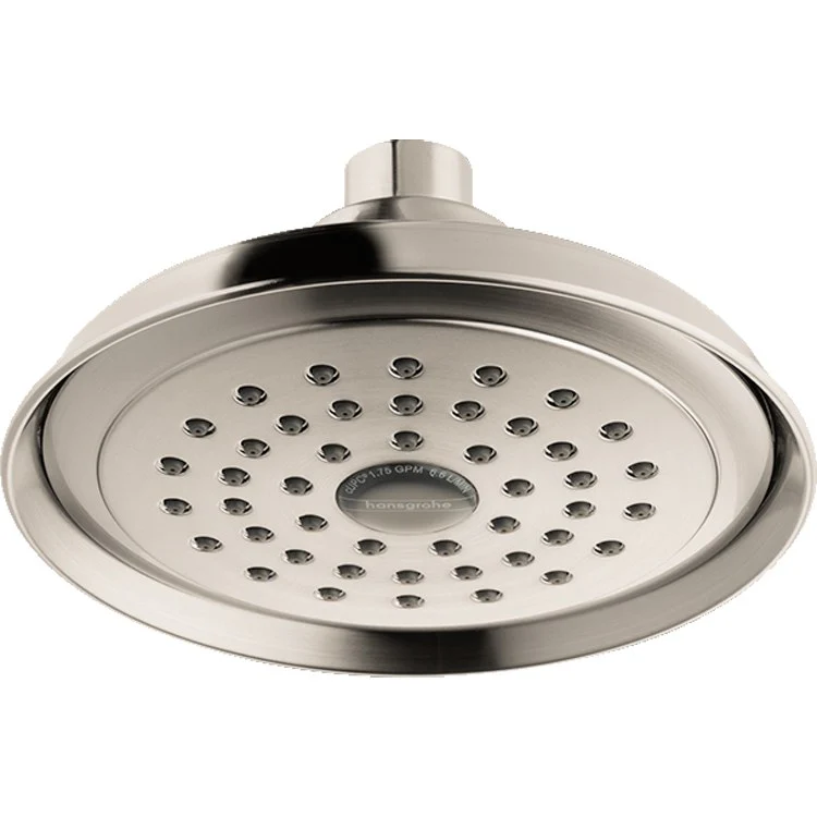 Showerhead Joleena 150 1 Function Round with Matching Spray Face Matte Black 5-3/4 Inch 1.5 Gallons per Minute Full Spray - Frankwebs