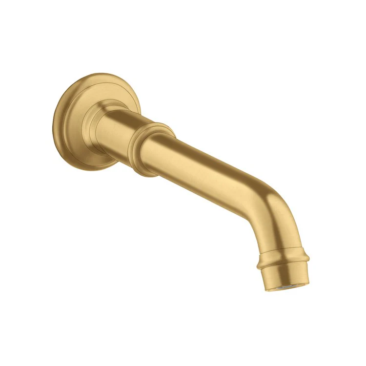 Tub Spout Montreux Non-Diverter Brushed Black Chrome 6-3/4 Inch Brass - Frankwebs