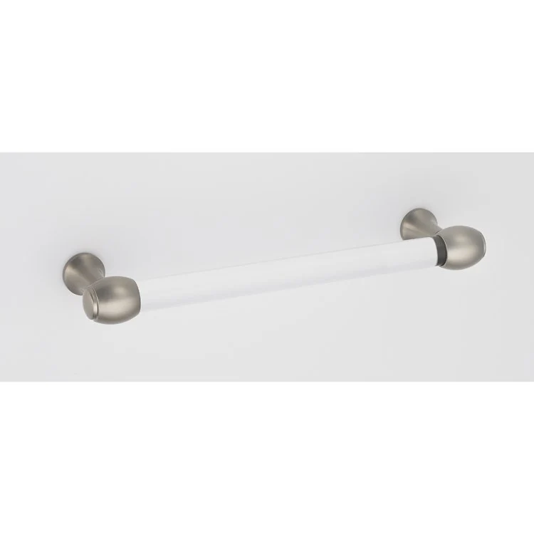 Pull Royale Acrylic Satin Nickel Brass 6 Inch 7 Inch 1-3/4 Inch - Frankwebs