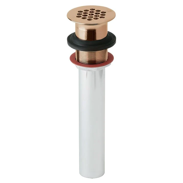 Drain Fitting without Overflow 2 x 8 Inch Copper - Frankwebs