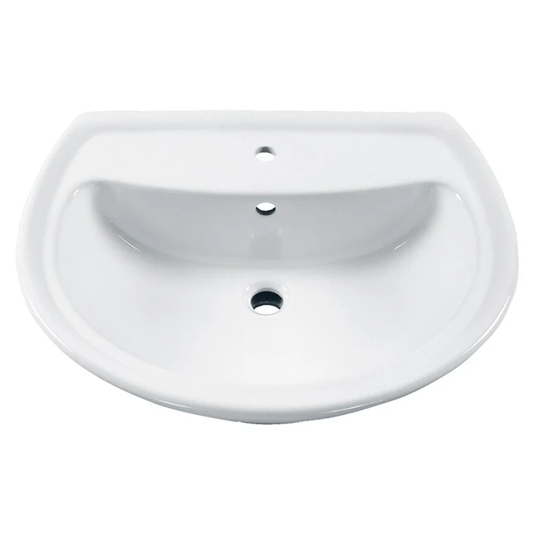 Cadet Pedestal Sink Top for Single Hole Faucet - Frankwebs