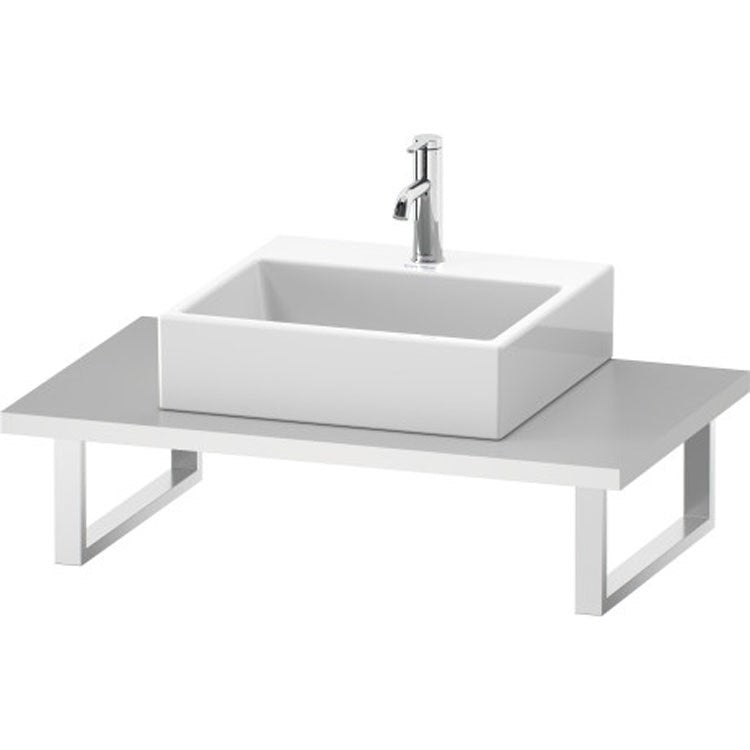 Lavatory Console L-Cube Brushed Oak Single Basin 31-1/2 x 21-5/8 Inch 1-1/8 Inch - Frankwebs