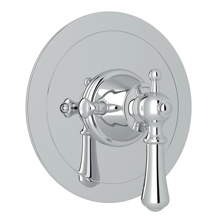 Thermostatic Trim Georgian Era 3/4 Inch without Volume Control Round 1 Lever English Gold Brass - Frankwebs