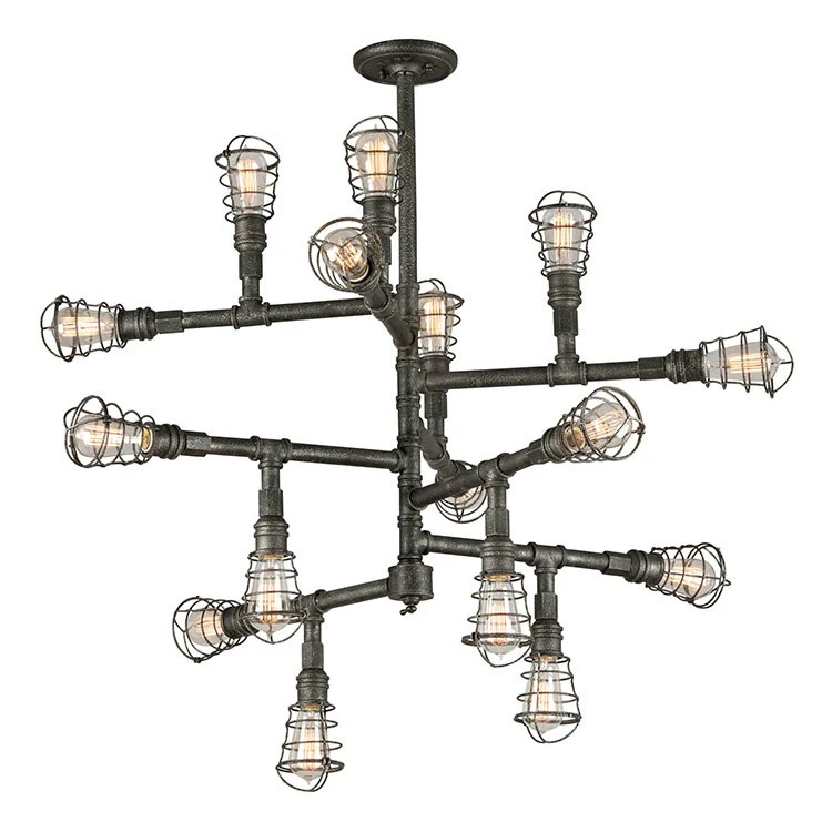 Conduit Sixteen-Light Extra-Large Chandelier - Frankwebs