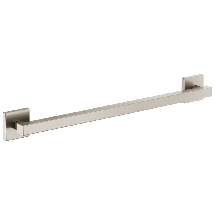 Grab Bar 24 Inch European Square Matte Black ADA Concealed Mount Metal - Frankwebs