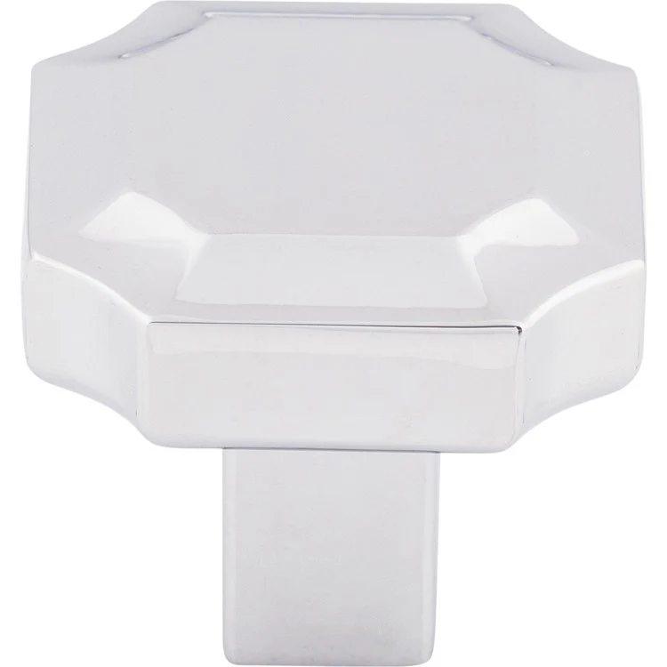 Knob Ellis Davenport Square Polished Chrome Zinc Alloy 1-1/4 Inch - Frankwebs