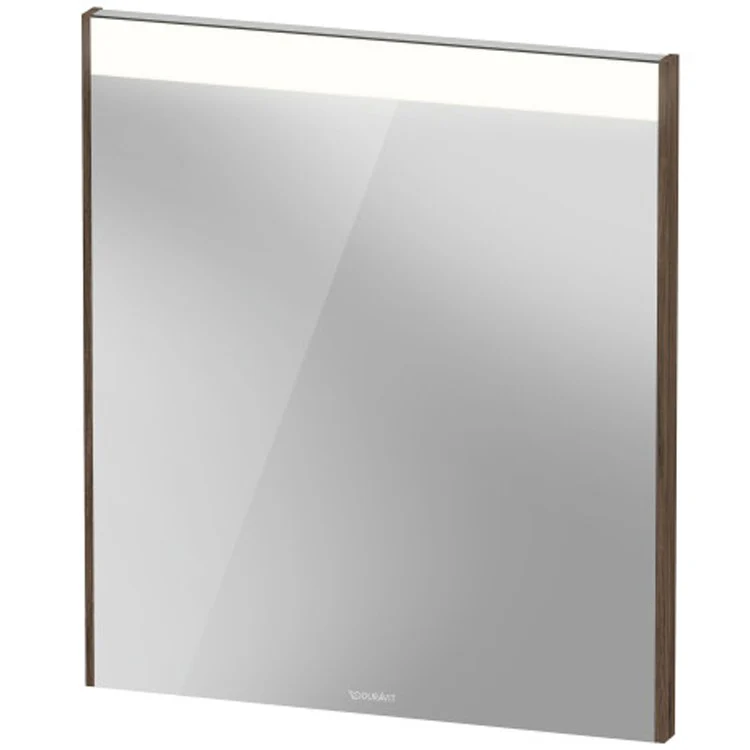 Mirror Brioso 24-3/8 x 27-1/2 Inch White High Gloss with Lighting Rectangle 1-3/8 Inch - Frankwebs