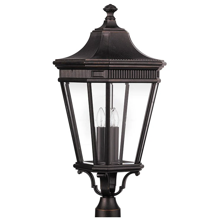 Cotswold Lane Three-Light Outdoor Post Lantern - Frankwebs