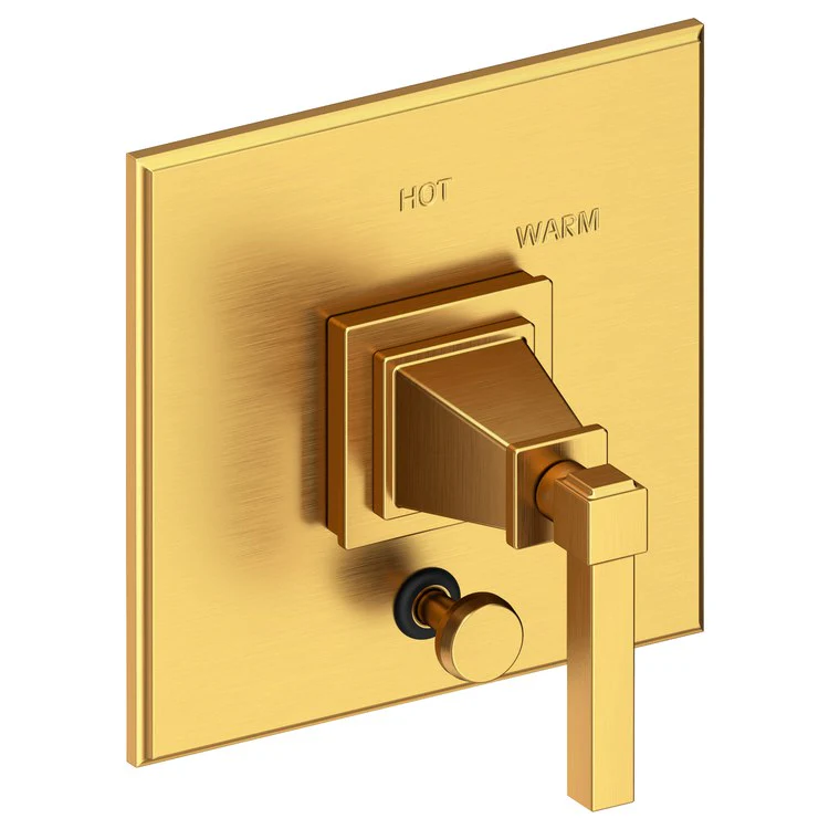 Pressure Balance Valve Trim Malvina Square with Diverter 1 Lever Antique Copper ADA Depth 4 Inch - Frankwebs