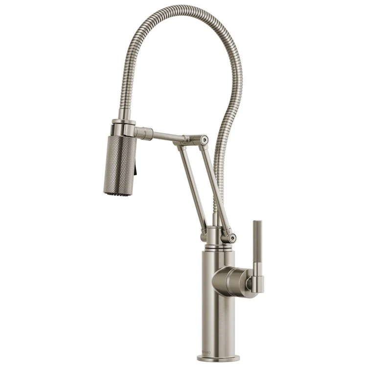 Kitchen Faucet Litze with Finished Hose 1 Round Lever ADA Brilliance Luxe Gold 1.8 Gallons per Minute - Frankwebs