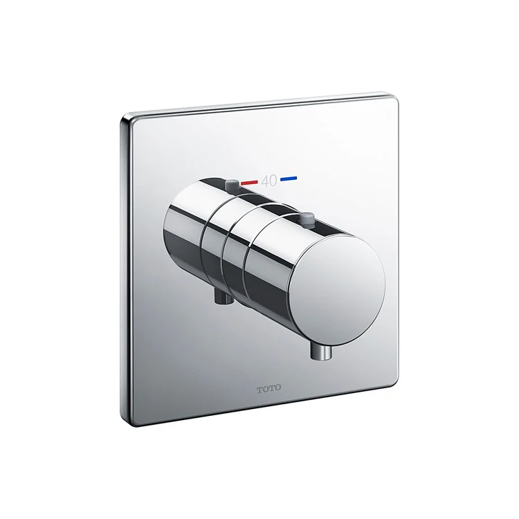 Thermostatic Trim Square 1 Knob Polished Nickel for Requires Mini Unit TBN01001U - Frankwebs