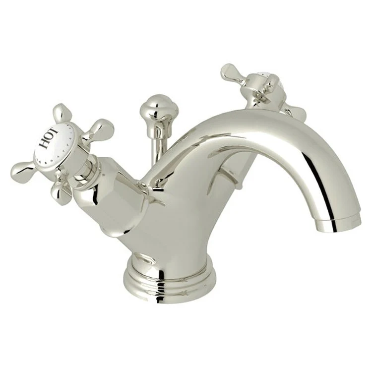Lavatory Faucet Edwardian 2 Cross Polished Nickel 1.2 Gallons per Minute Fixed Spout - Frankwebs