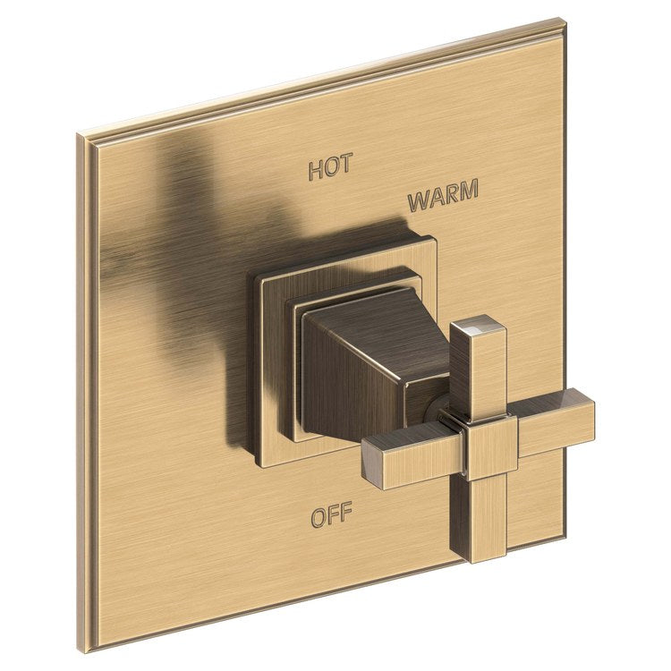 Pressure Balance Valve Trim Malvina Square 1 Cross Polished Chrome ADA Depth 4 Inch - Frankwebs