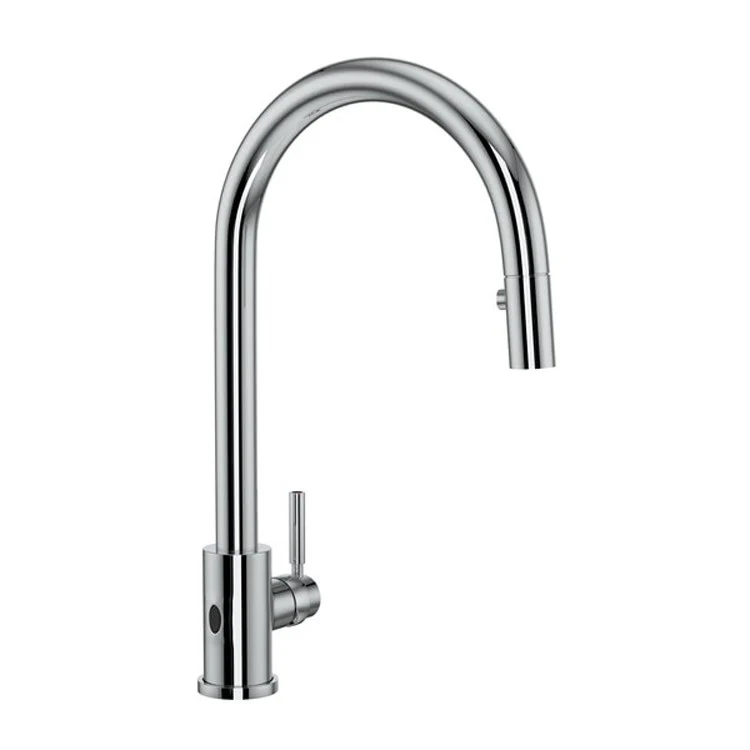 Kitchen Faucet Holborn with Touchless Technology 1 Lever Polished Chrome Pull Down C-Spout Touchless Senses Presence 1.75 Gallons per Minute - Frankwebs
