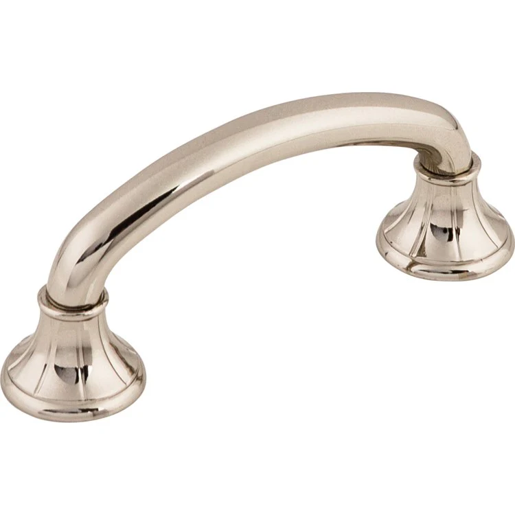 Pull Edwardian Lund D Handle Polished Nickel Zinc Alloy 3 Inch 4x1x1-1/2 Inch - Frankwebs