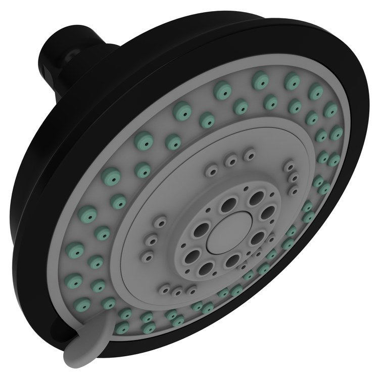 Showerhead Newport Bath 3 Function Antique Brass 4-2/7 Inch 1.8 Gallons per Minute Spray/Rain/Massage - Frankwebs