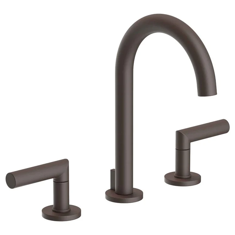 Lavatory Faucet Pavani Widespread 8 to 20 Inch Spread 2 Lever ADA Midnight Chrome 1.2 Gallons per Minute Brass Spout Height 6-1/8 Inch - Frankwebs