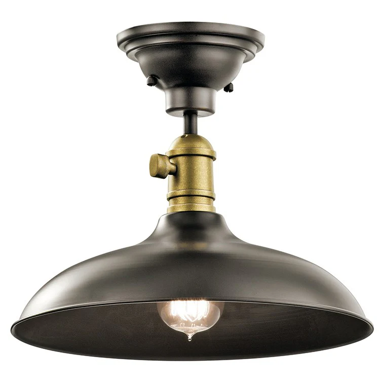Cobson Single-Light Pendant/Semi-Flush Mount Ceiling Fixture - Frankwebs
