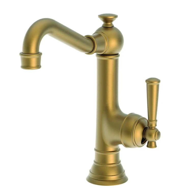 Bar Faucet Jacobean 1 Lever ADA Antique Copper Rotating Brass Spout Height 7-3/4 Inch 1.8 Gallons per Minute - Frankwebs
