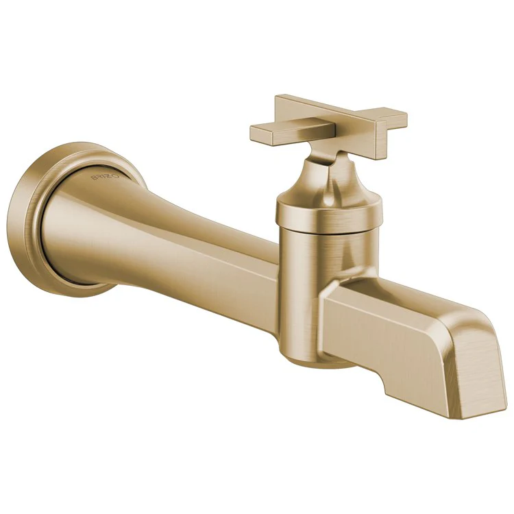 Lavatory Faucet Levoir Wall Mount 1 Cross ADA WaterSense Brilliance Luxe Gold 1.2 Gallons per Minute - Frankwebs