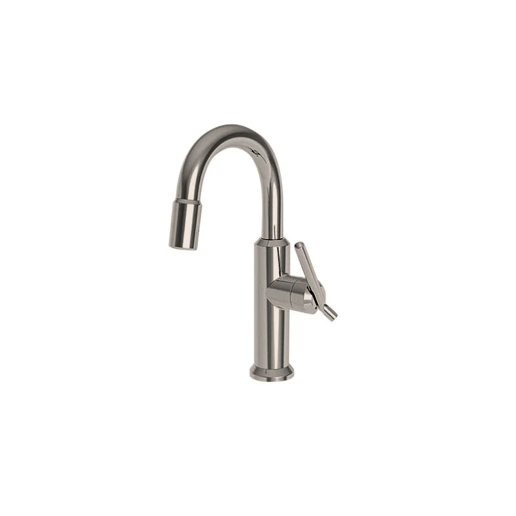 Bar Faucet Jeter 1 Lever ADA Flat Black Pull Down Swivel Brass Spout Height 8-2/3 Inch 1.8 Gallons per Minute - Frankwebs