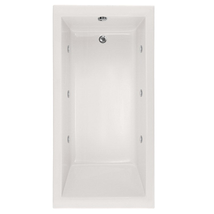 Whirlpool Tub Designer Collection Lacey 72 x 32 x 20 Inch Drop-In End Drain White Rectangle - Frankwebs