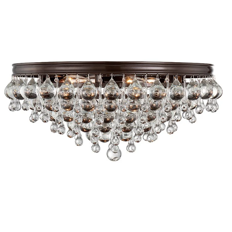 Calypso Six-Light Teardrop Flush Mount Ceiling Fixture - Frankwebs