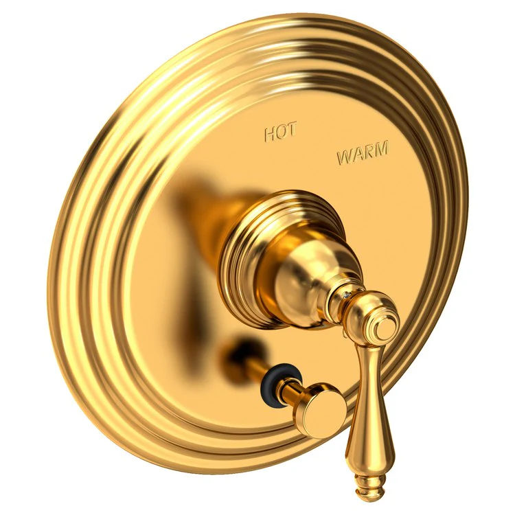 Seaport Pressure Balance Tub/Shower Valve Trim Only with Lever Handle - French Gold PVD - Frankwebs