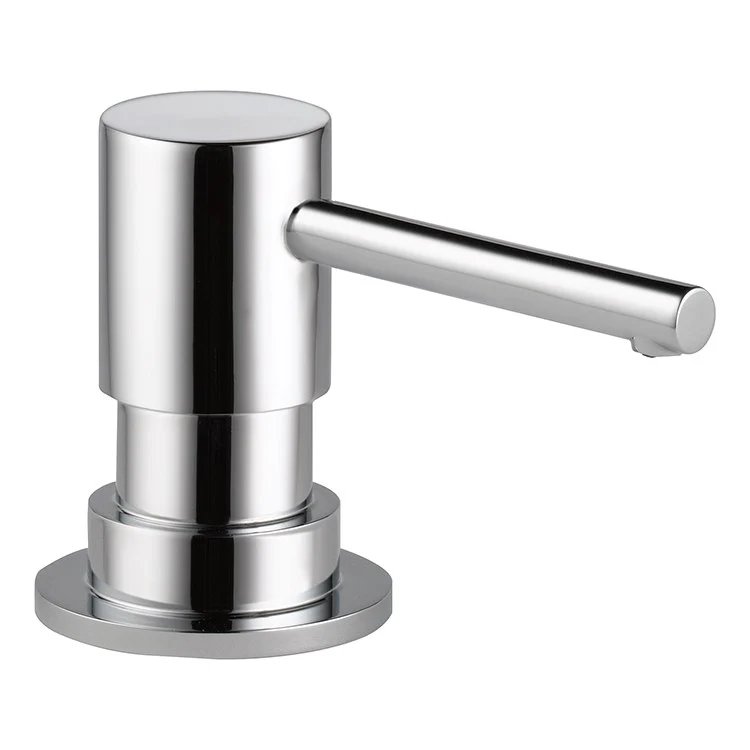 Soap Dispenser Solna Matte White Deck Mount Plastic Brass Pump - Frankwebs