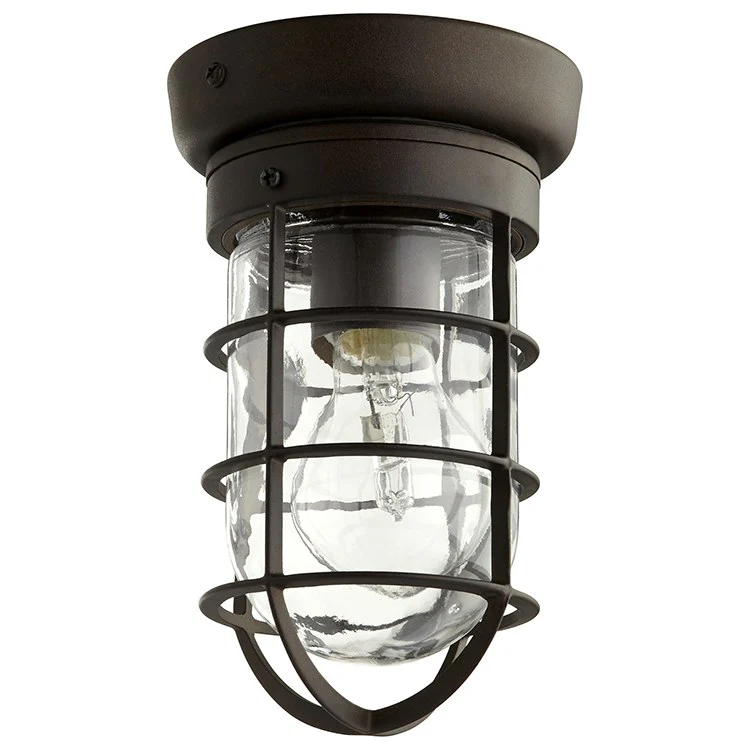 Bowery Single-Light Outdoor Flush Mount Ceiling Fixture - Frankwebs