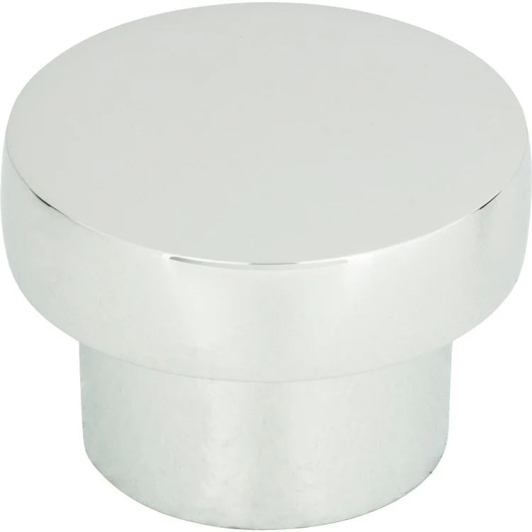 Knob Atlas Chunky Round Medium Brushed Nickel Zinc Alloy 1-7/16 Inch - Frankwebs