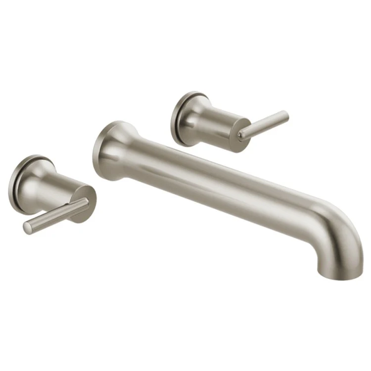 Tub Filler Trim Trinsic Wall Mount 2 Lever Matte Black ADA 8 to 16 Inch Spread - Frankwebs
